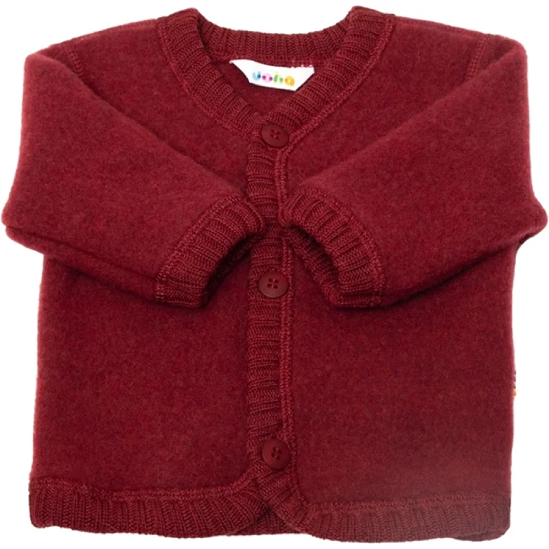 Joha Soft Wool Bordeaux CardiganWrap cardigan