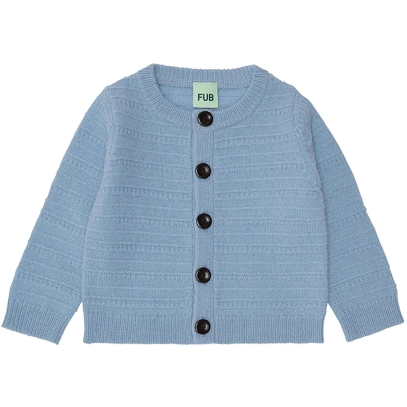 FUB Baby Lamb Wool Cardigan SkyPastel cardigan