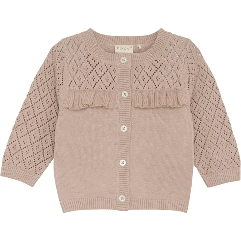 FIXONI Mahogany Rose Knit CardiganSustainable cardigan