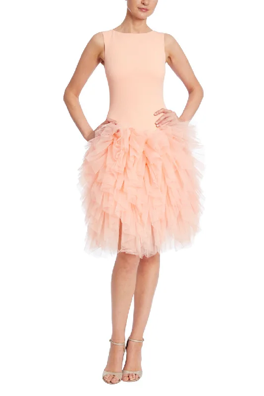 Badgley Mischka SC3902 Homecoming Short Ruffle Cocktail  DressTightjacket