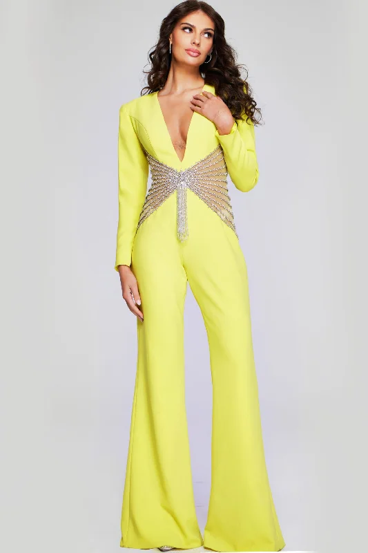 Jovani 26318 Long Sleeve Formal Prom JumpsuitTightsqueeze