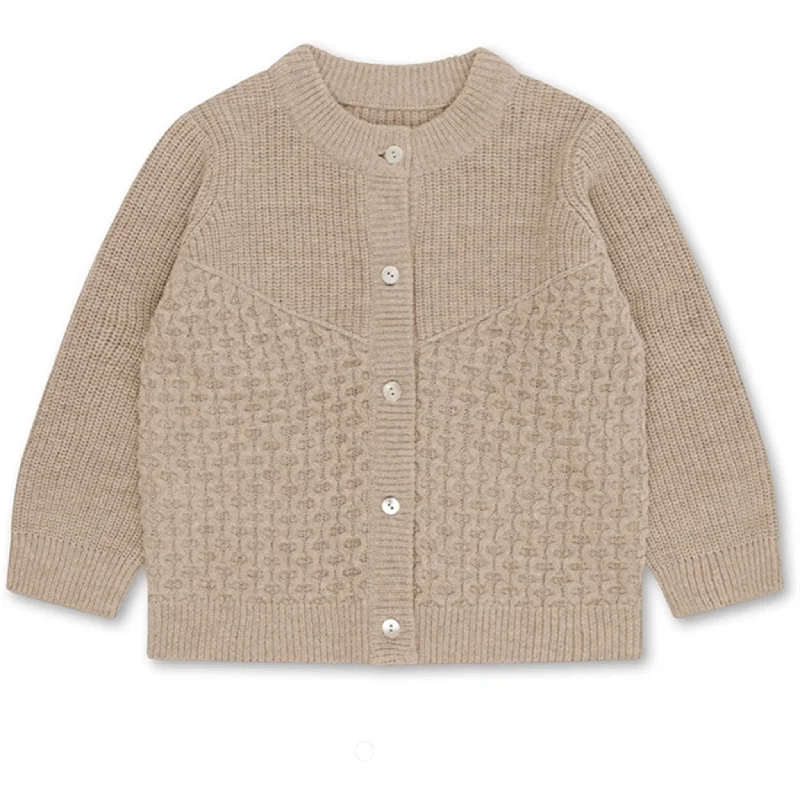 Konges Sløjd Creme Harri Knit Wool CardiganTech cardigan