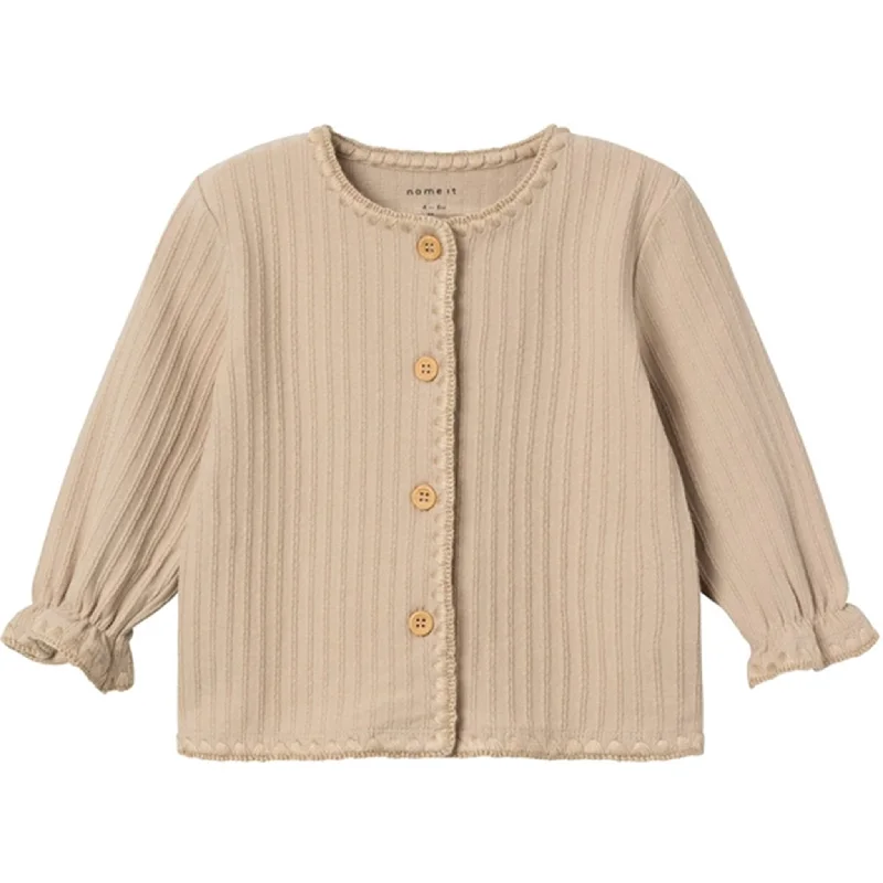 Name it Oxford Tan Ofinne CardiganZip-up cardigan