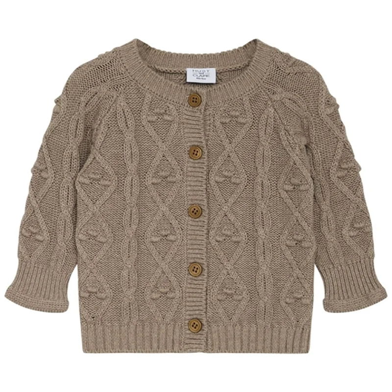 Hust & Claire Baby Sand Melange Cath CardiganFitted cardigan