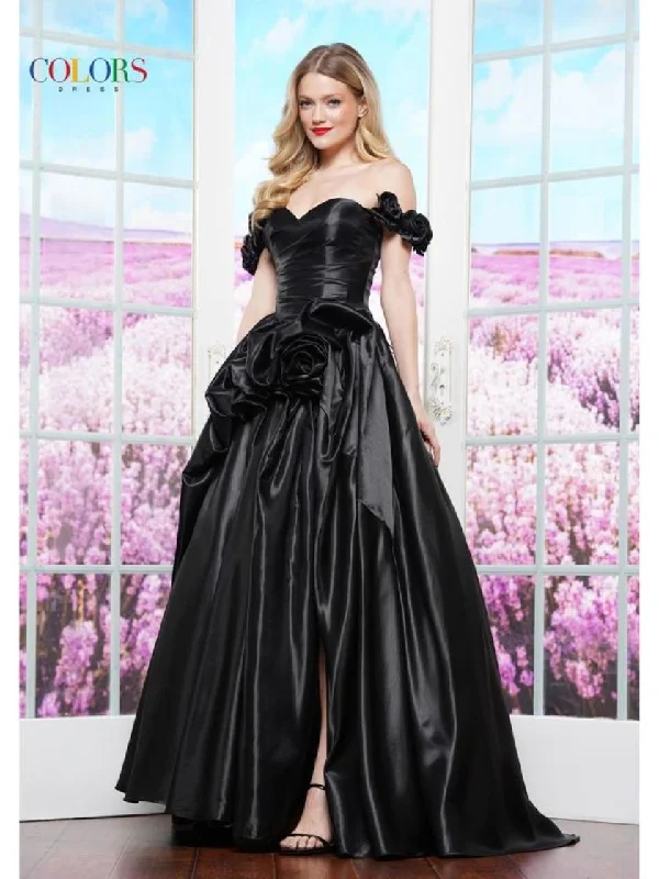 Colors 3521 Long Ball Gown Formal Evening Prom DressTightseal