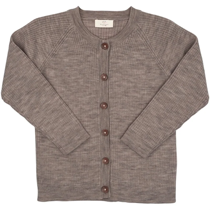 Copenhagen Colors Natural Melange Merino Classic Rib CardiganPadded cardigan