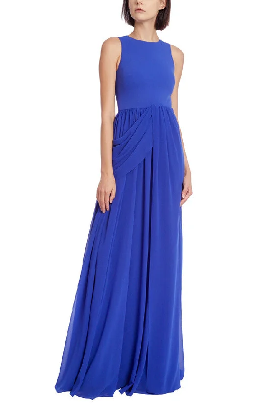 Badgley Mischka EG3903 Long Formal Pleaded DressTightturn