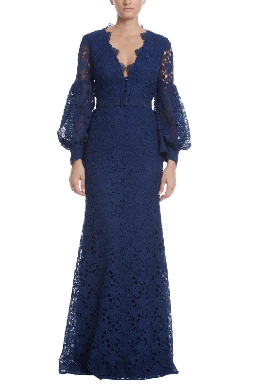 Badgley Mischka EG3009 Formal Long Sleeve Lace DressTightgroove