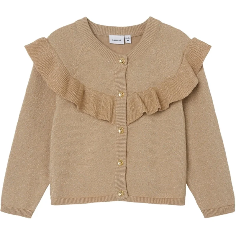 Name it Oxford Tan Resine Knit CardiganDesigner cardigan