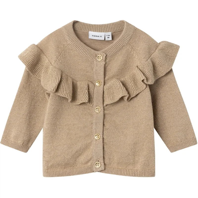 Name it Oxford Tan Resine Knit CardiganQuilted cardigan