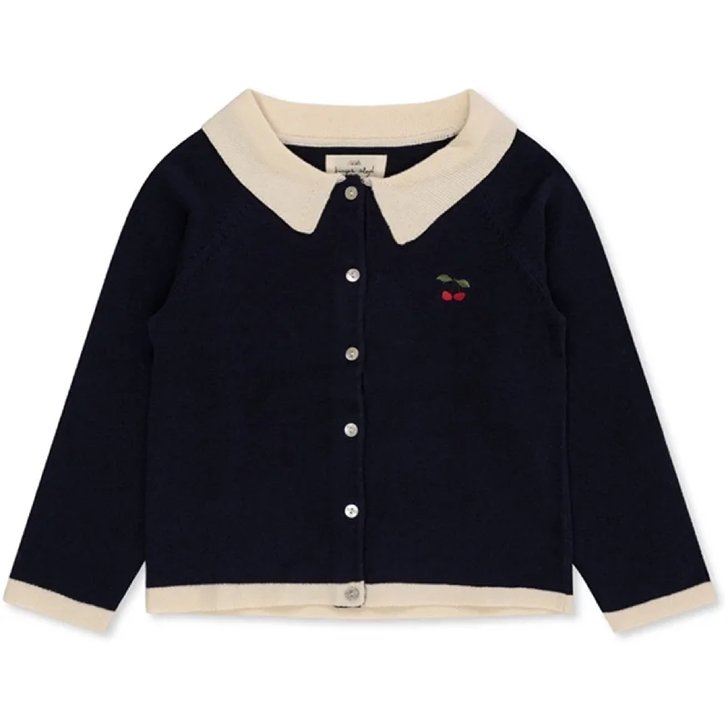 Konges Sløjd Navy Venton Knit CardiganOffice cardigan