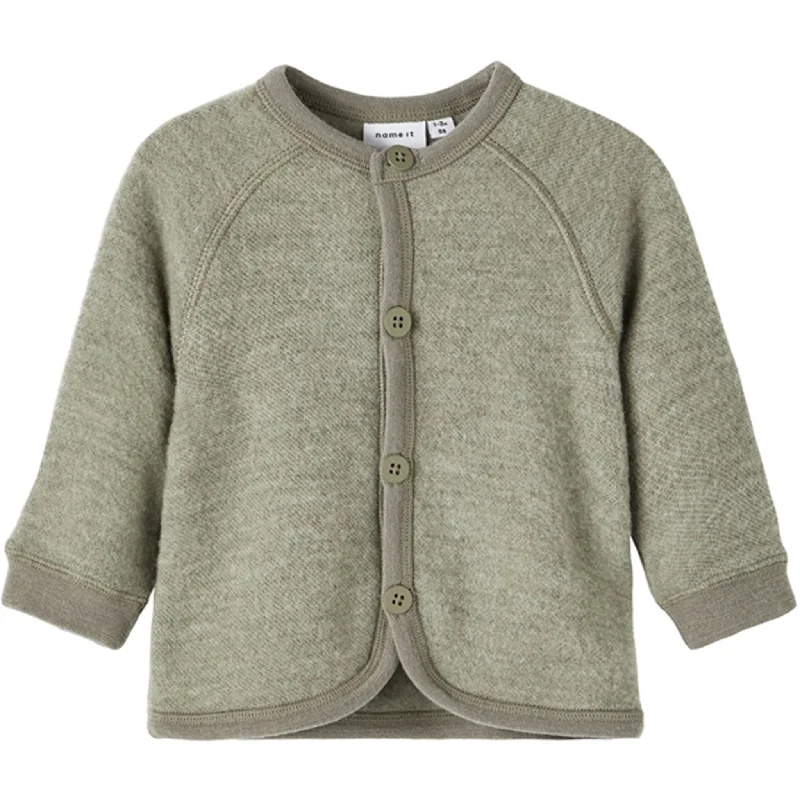 Name it Vetiver Wmino Wool CardiganSequined cardigan