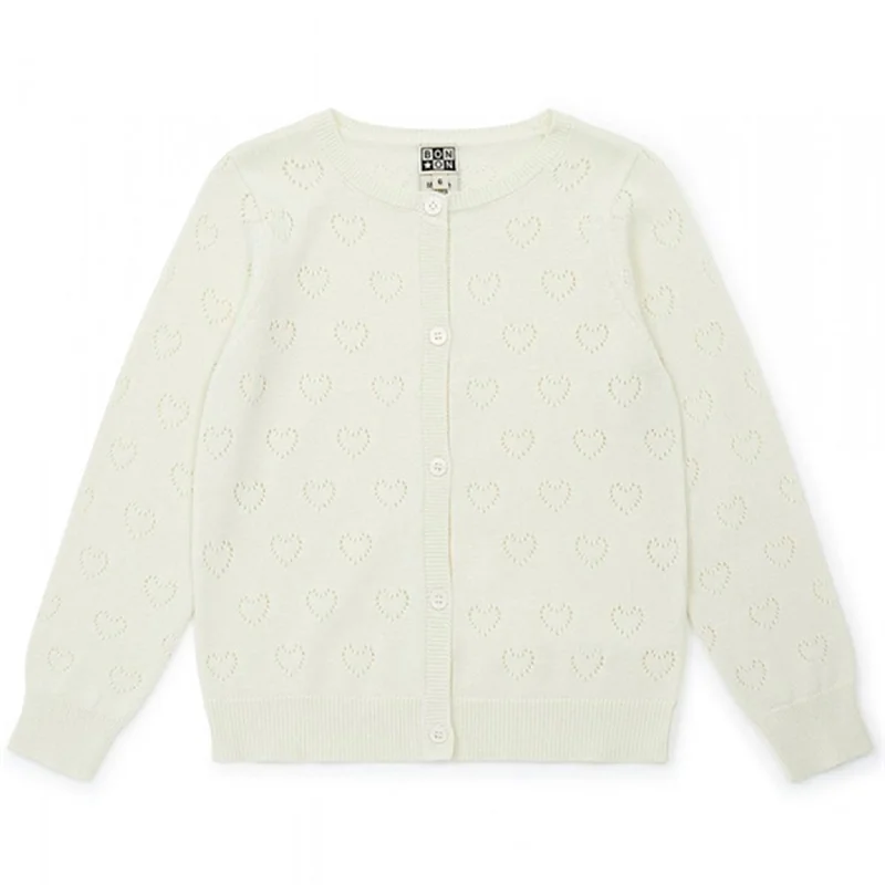 BONTON Cream Knit CardiganKnit cardigan