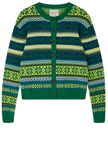 Fairisle CardiganCrewneck cardigan