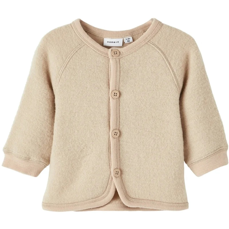 Name it White Pepper Wmino Wool CardiganSilk cardigan