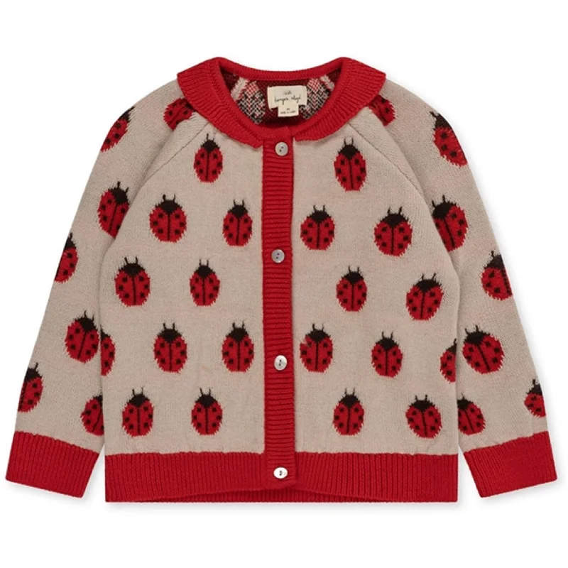 Konges Sløjd Ladybug Belou Knit Wool CardiganCrochet cardigan