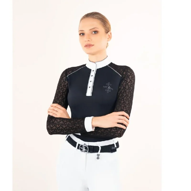 FairPlay Anita Long Sleeved Competition Shirt with Lace SleevesHooded Jackets