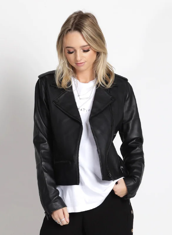 Leather Jacket - BlackLayered Jackets