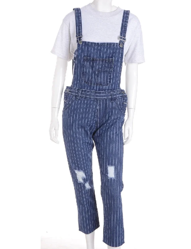 Reworked Pinafore Cropped DungareesCroptopdesign