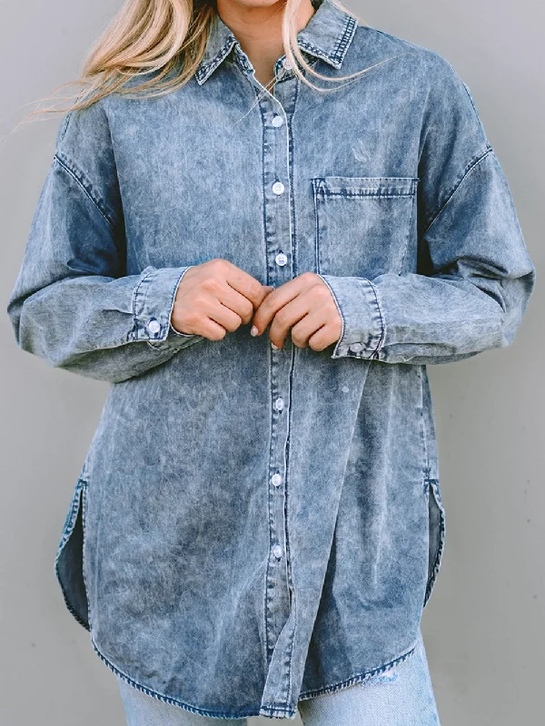 Denim with bootsBelted Denim Jacket