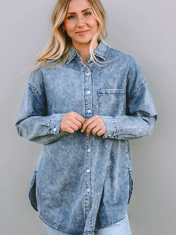 Free PeopleDistressed Denim Jacket