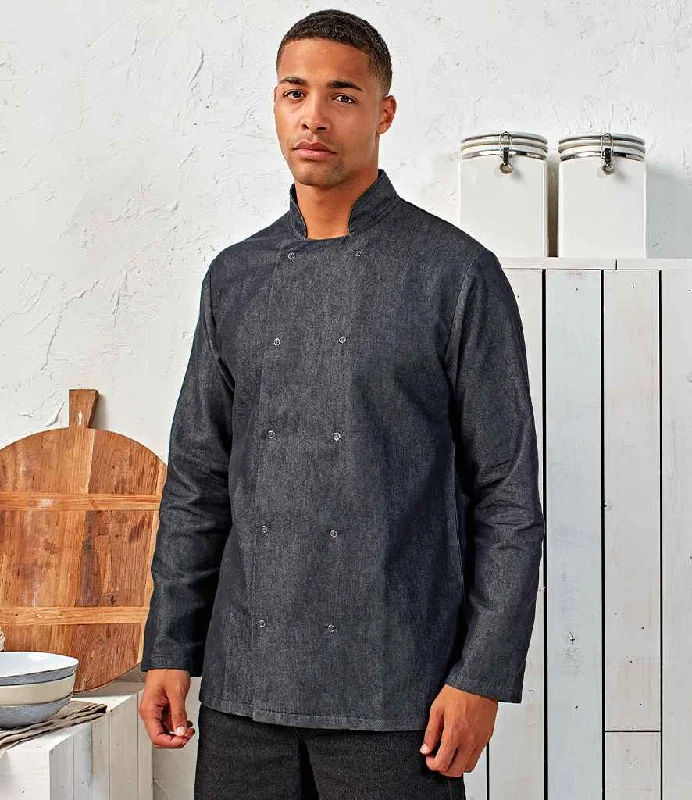 Denim finishingPremier Denim Chef's Jacket | Black Denim