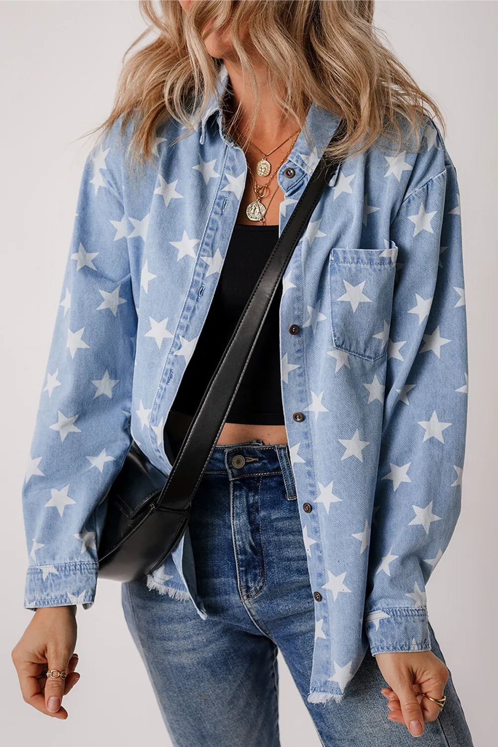 Cowboy artStar Button Up Long Sleeve Denim Jacket