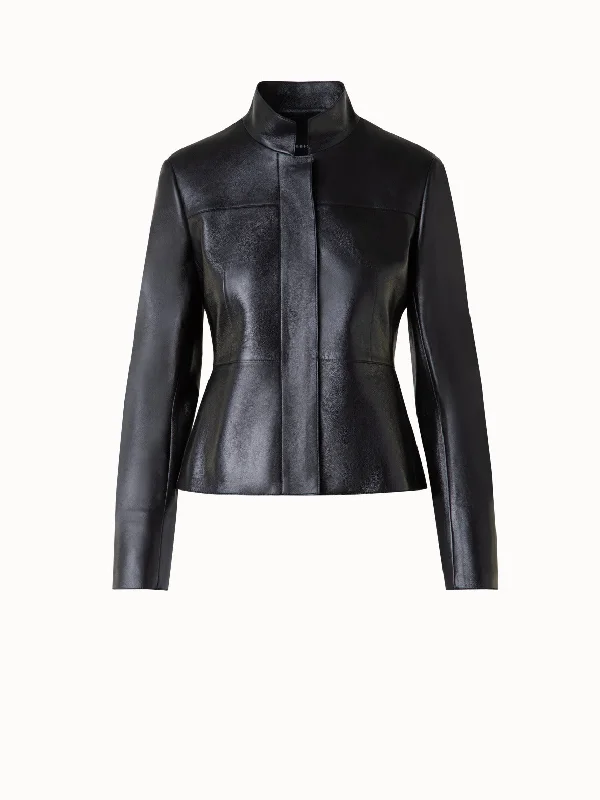 Cropped Jacket in Lacquered LeatherCroptopgadget