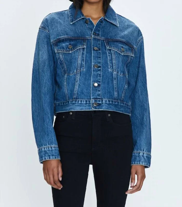 Tatum Cropped Trucker Jacket In OccasionCroptoppride