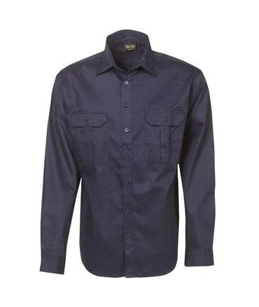 C03  L/S Cotton Drill Work ShirtYoga Shirts