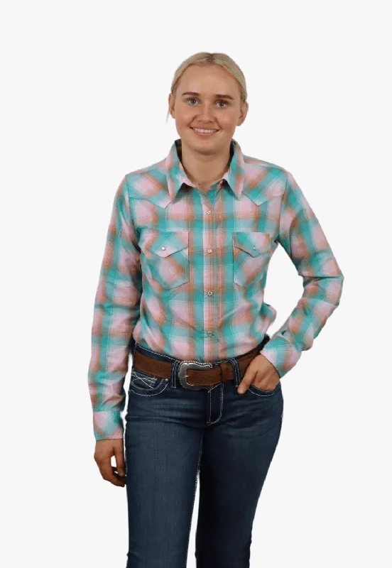 Wrangler Womens Western Long Sleeve ShirtFlannel Shirts