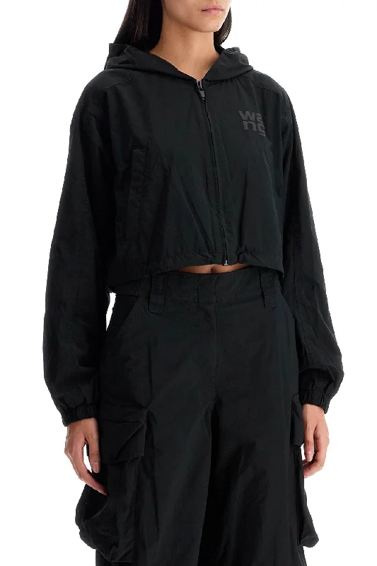 Alexander Wang Cropped Hooded Jacket WithCroptoptech