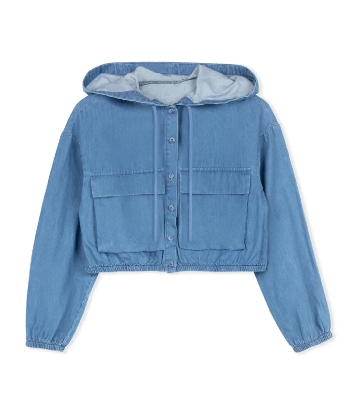 CHAMBRAY CROPPED JACKETCroptoppride