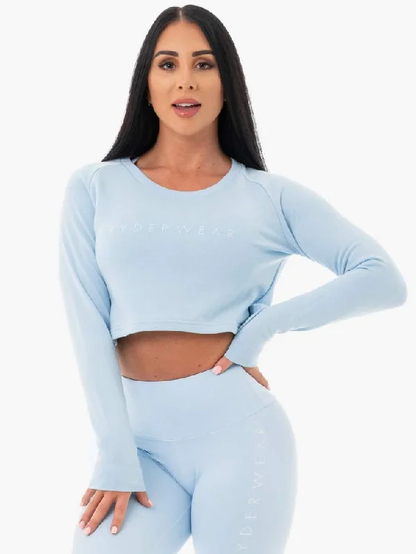 Ryderwear | Staples Cropped Sweater - Sky BlueCroptopculture