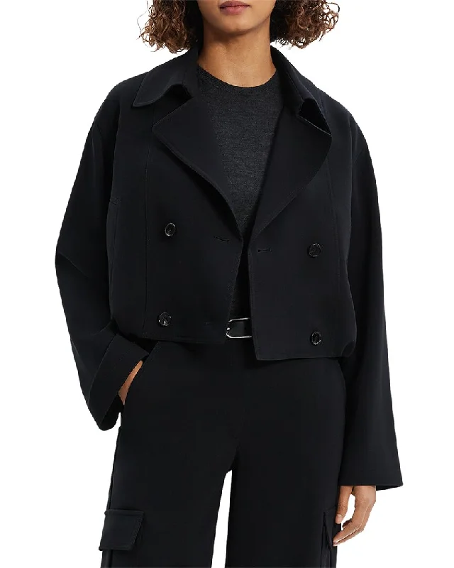 Theory Cropped Trench CoatCroptopshirt