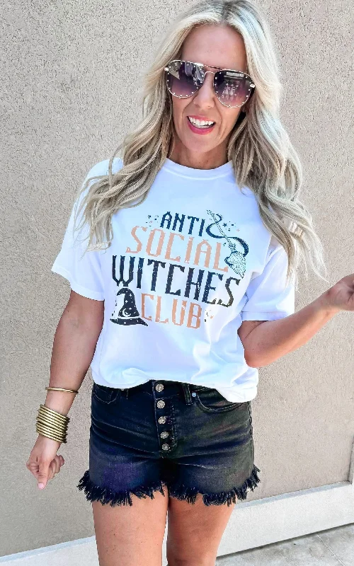 Anti Social Witches Club Garment Dyed Graphic T-shirt - Final SaleGraphic Tee