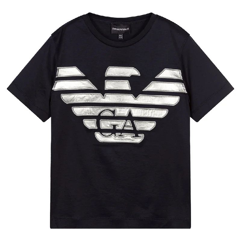 Navy Logo T-ShirtCustom Tee