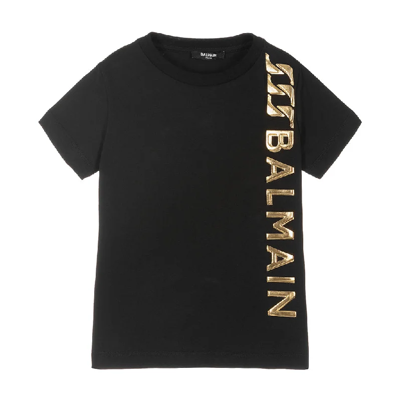 Black Vertical Logo T-ShirtBohemian Tee