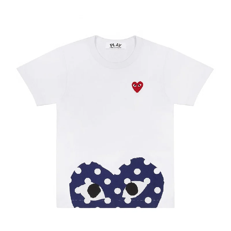 White Low Dotted Hearts T-ShirtGym Tee