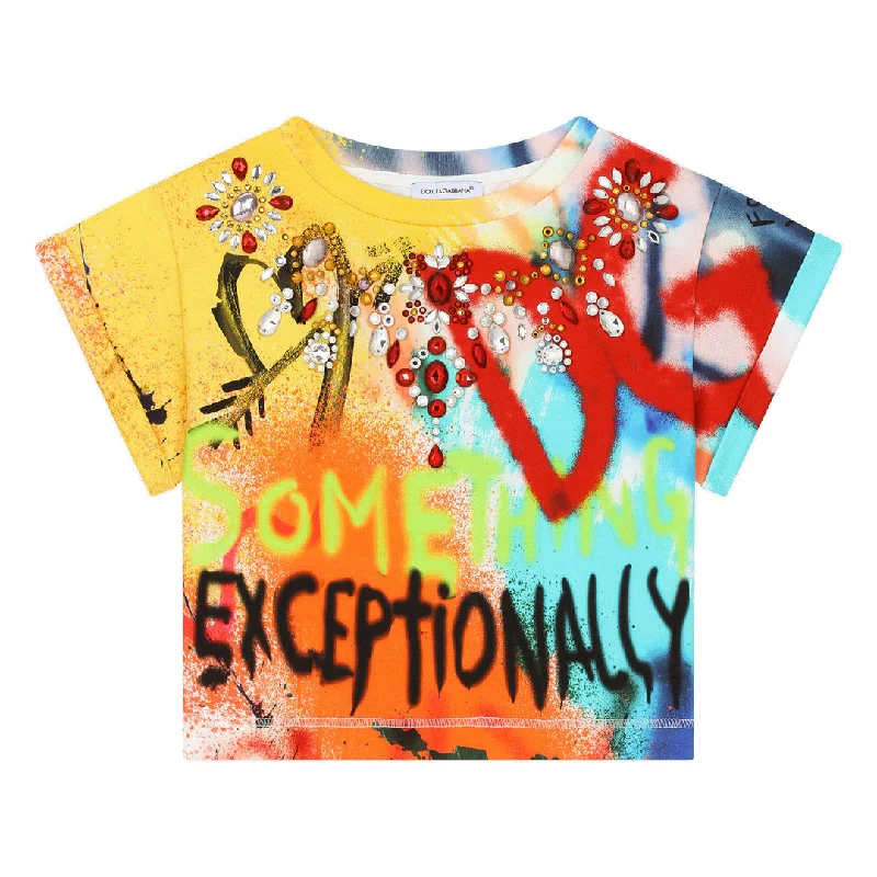 Multicolor Sprayed T-ShirtSleeveless Tee