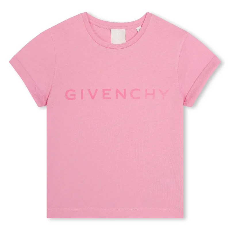 Pink Logo T-ShirtPleated Tee