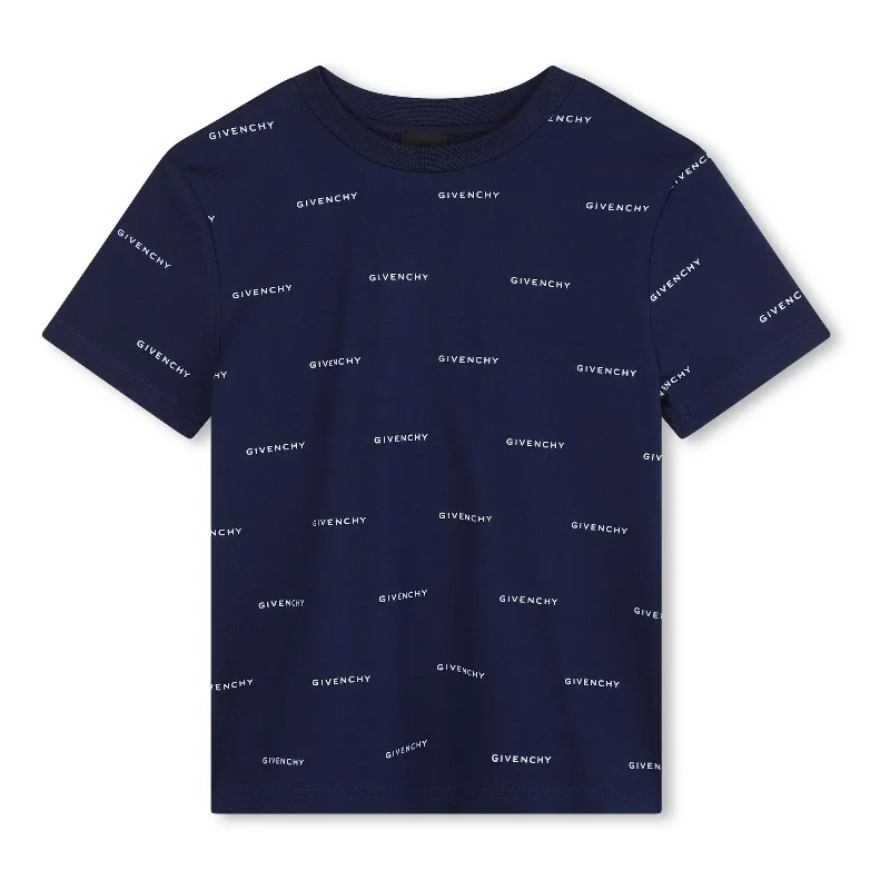 Blue Logo T-ShirtZippered Tee