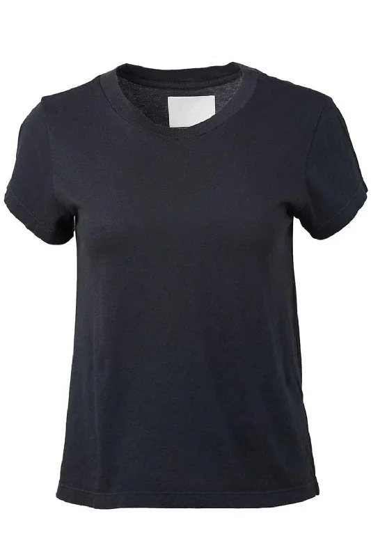 Juliette T-Shirt - Washed BlackZippered Tee