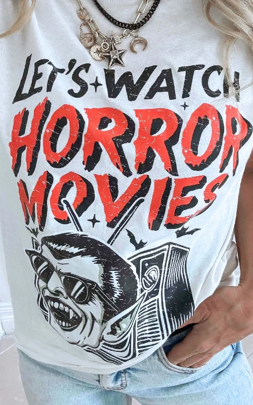 Lets Watch Horror Movies Together Graphic T-shirt - FINAL SALEBlend Tee