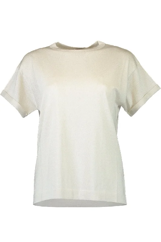 Lurex T-Shirt - PearlLuxury Tee