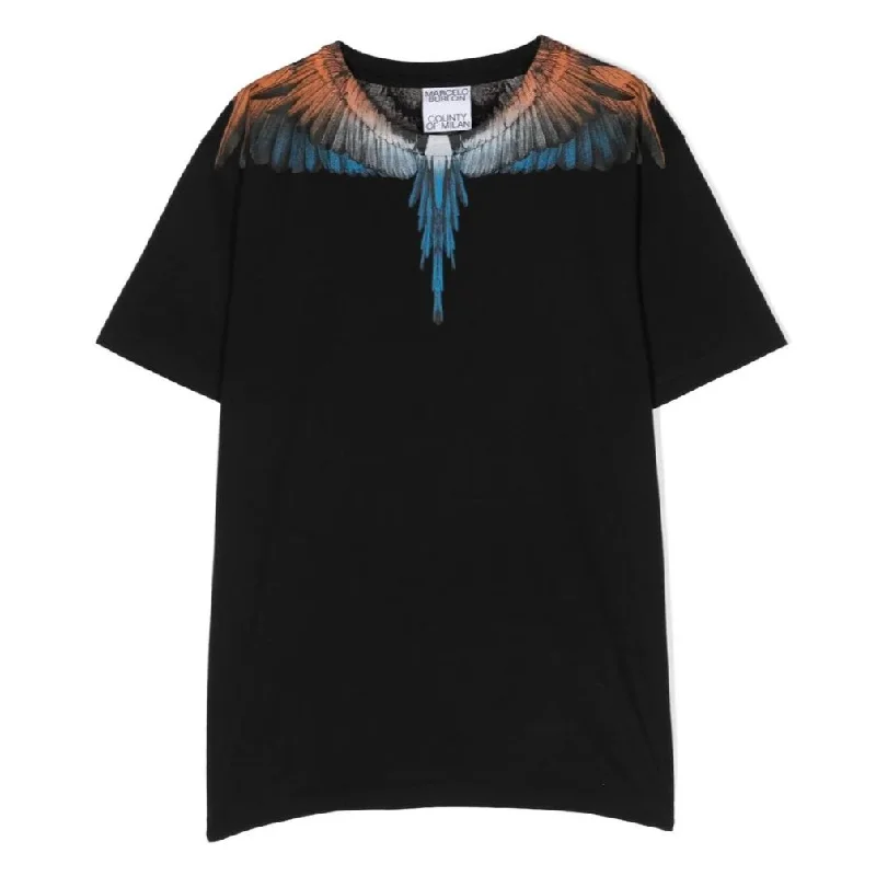 Black Icon Wings Short-Sleeve T-shirtGlitter Tee