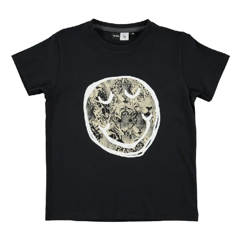 Ragnij Cat Face T-ShirtsEmbroidered Tee