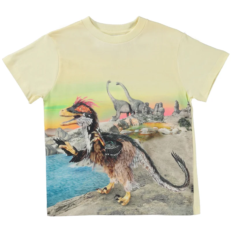 Rame Yellow Sky Dino T-ShirtAbstract Tee