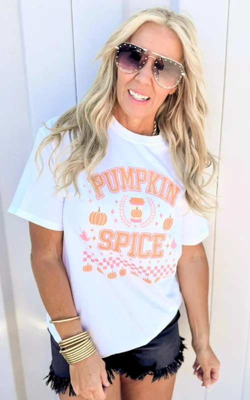 Pumpkin Spice Garment Dyed Graphic T-shirt - Final SaleButtoned Tee