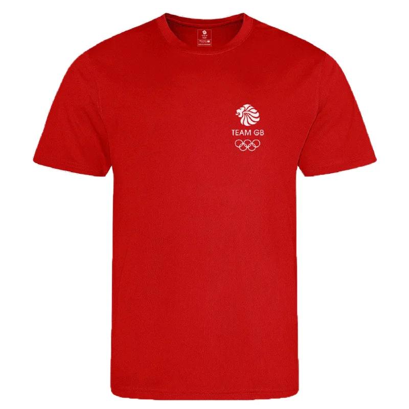 Team GB Everyday Active Men's Red UV T-ShirtFashion Tee